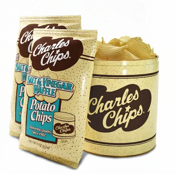 Salt Vinegar Waffle Tin + 2 Free Bags