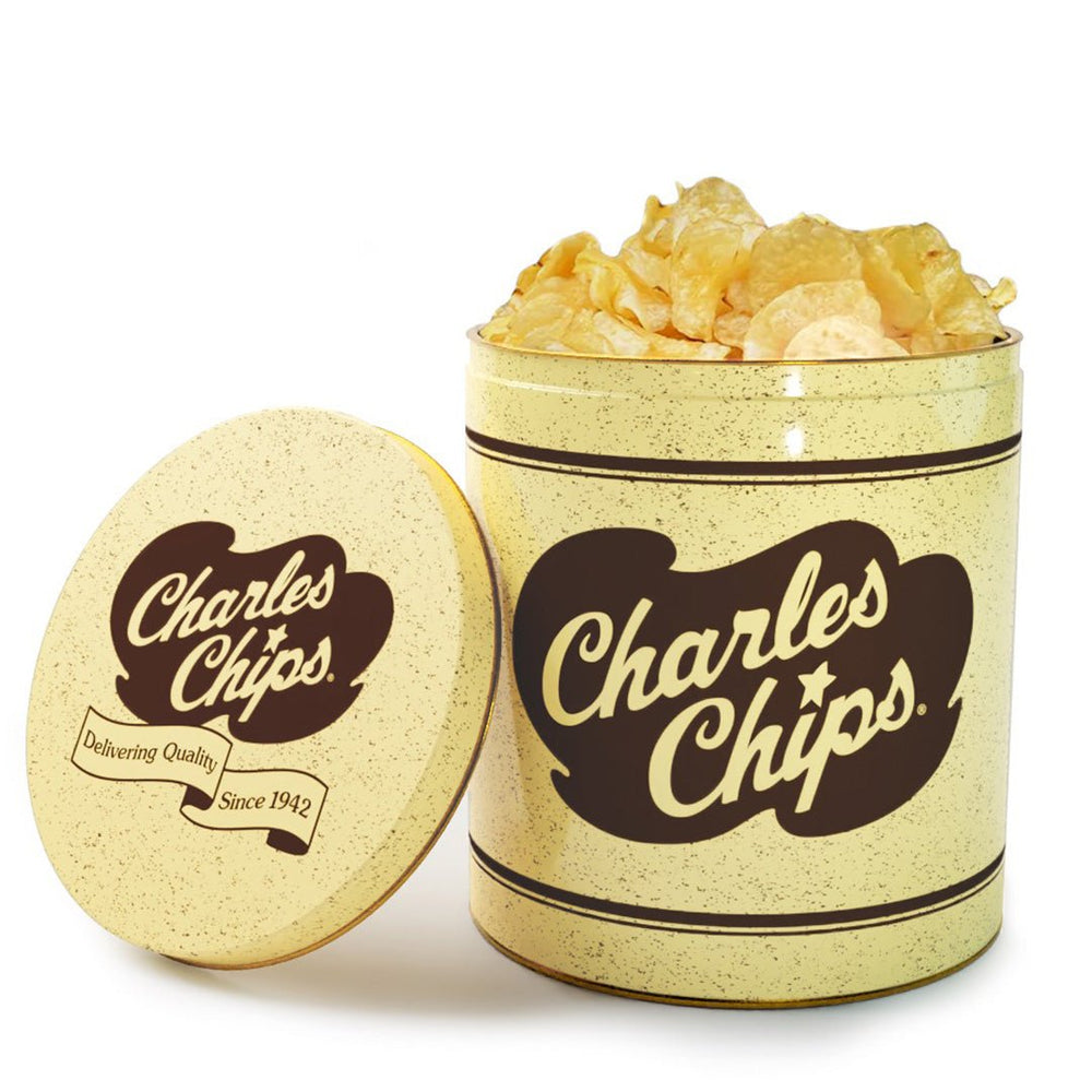 Charles Chips Tin - Kettle Chips - Charles Chips