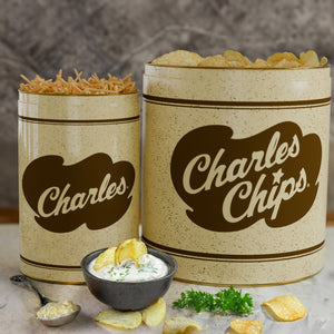 
                  
                    Load image into Gallery viewer, Original Chip tin + Potato Sticks tin (10oz)
                  
                