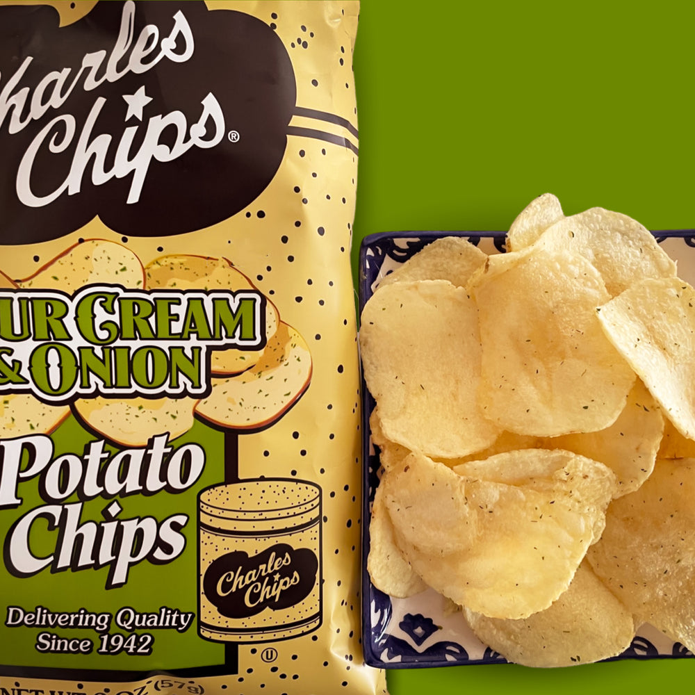
                  
                    Load image into Gallery viewer, Charles Chips LIttle Charlies SourCream &amp;amp; Onion ( Pack of 12 ) - Charles Chips
                  
                