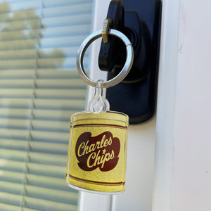 
                  
                    Load image into Gallery viewer, Charles Chips Acrylic Tin Keychain - Charles Chips
                  
                
