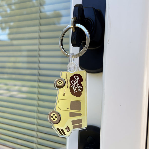 Charles Chips Collector's Acrylic Keychain - Original Delivery Truck - Charles Chips